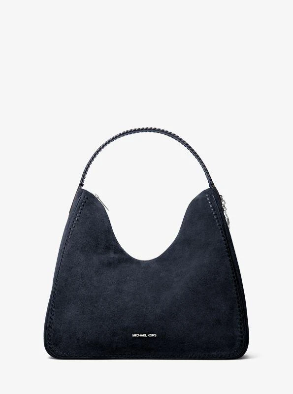 Michael Kors Nayla Medium Suede Hobo Shoulder Bag