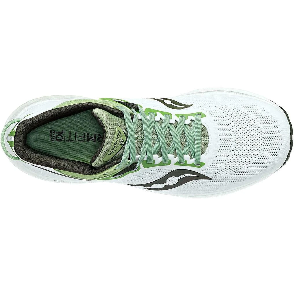 Saucony Men's Triumph 21 Running Shoes - D/medium Width In White/umbra 3