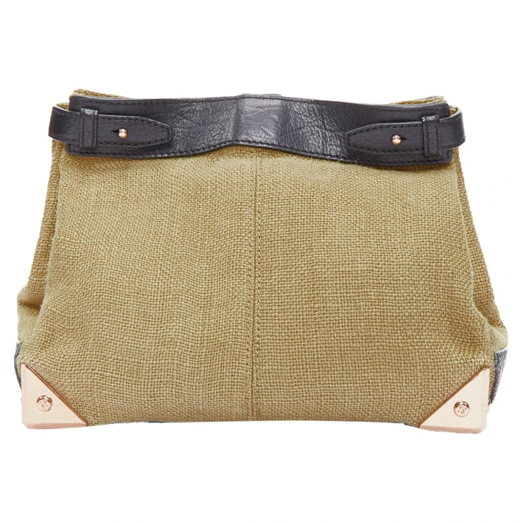 Alexander Wang Alexander Wang Adele Canvas Metal Corner Lunch Clutch Bag 3