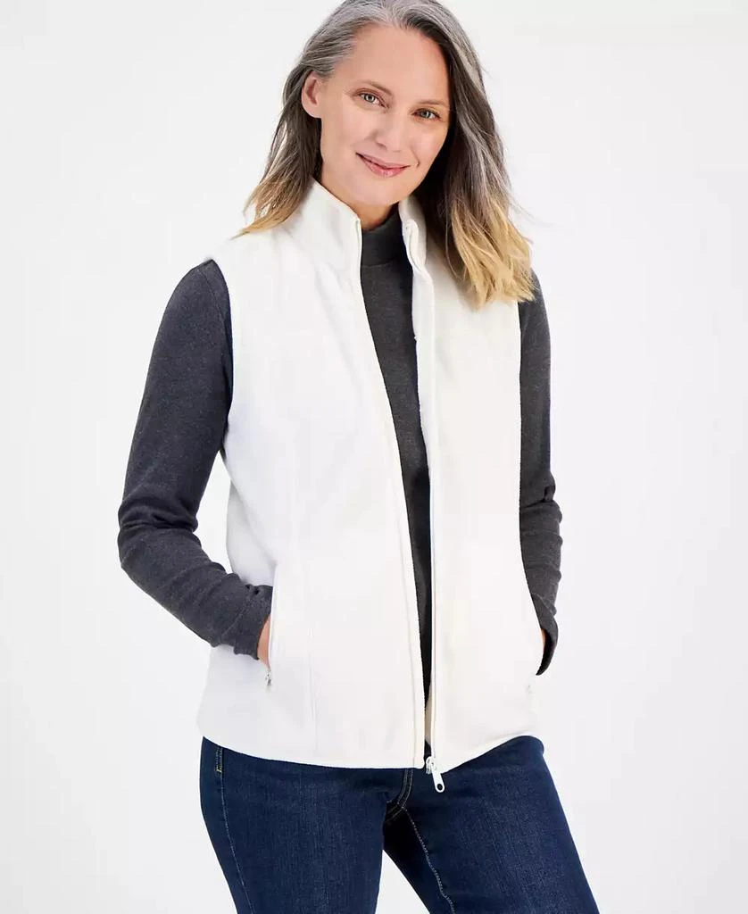 Style & Co Women's Zip-Front Polar Fleece Vest, Created for Macy's 1