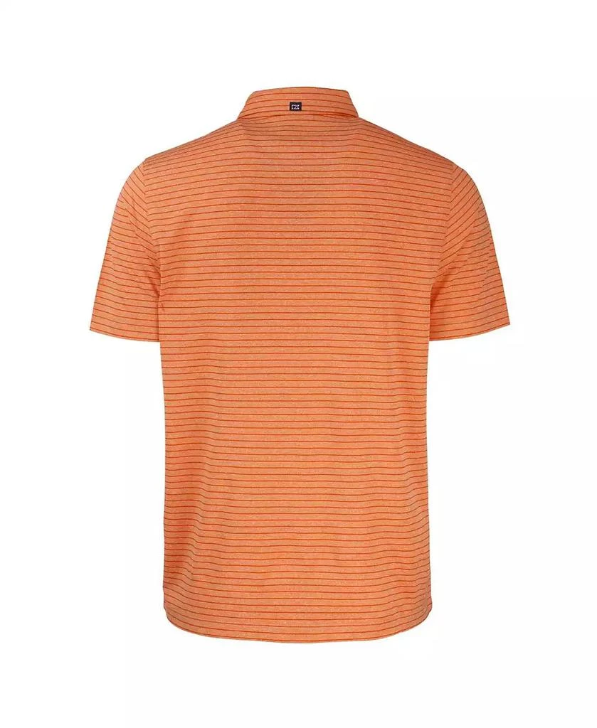 Cutter & Buck Men's Heather Orange Syracuse Orange Forge Eco Heathered Stripe Stretch Polo 3