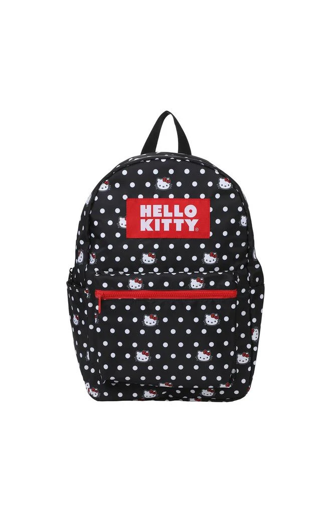 null Kids Hello Kitty Head and Polk Dot Backpack