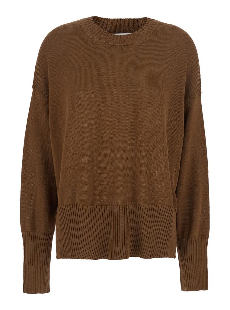 MAURO GRIFONI Mauro Grifoni Crewneck Sweater with Ribbed Trim