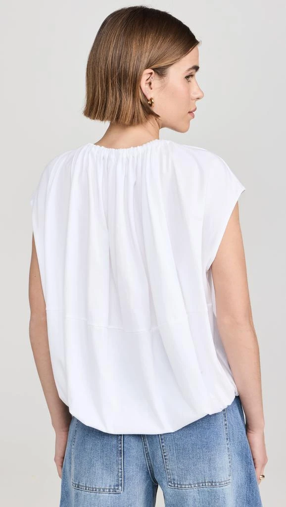 Tibi Shirred Neck Circular Tee 2