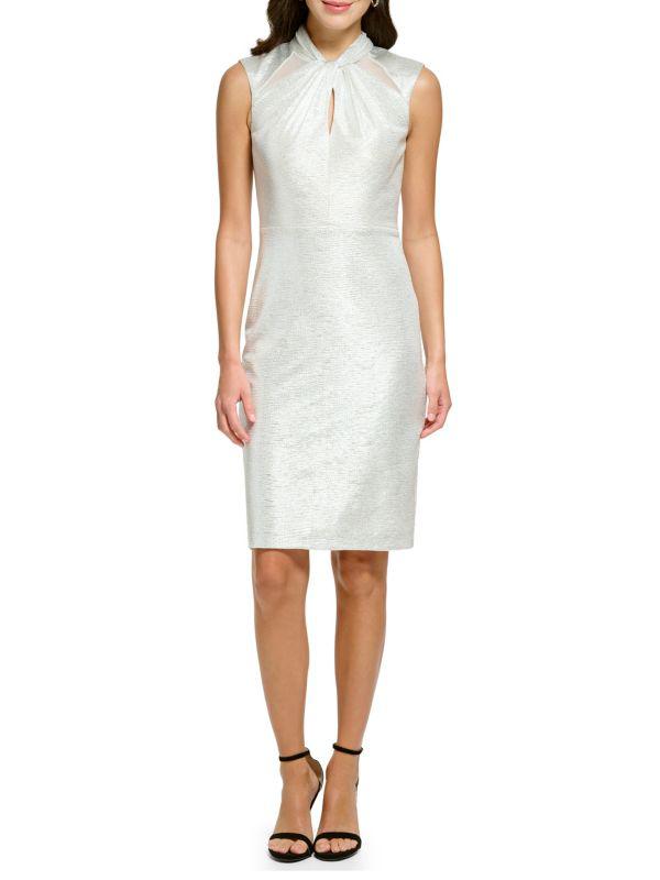 Vince Camuto Keyhole Mini Cocktail Dress