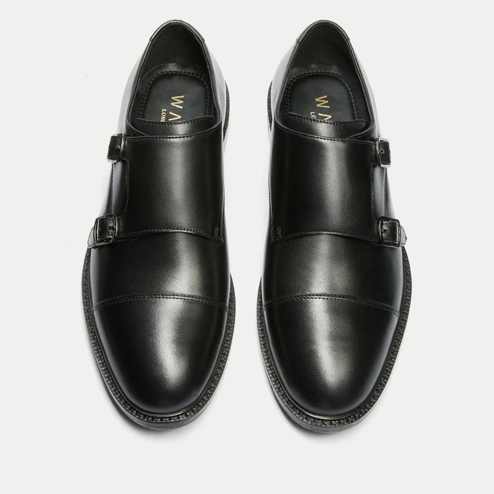 undefined WALK LONDON MEN'S OLIVER LEATHER MONK SHOES 3