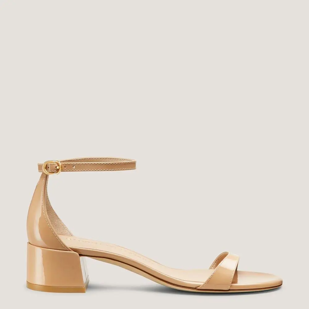 Stuart Weitzman Nudist Block-Heel Sandal 35 2