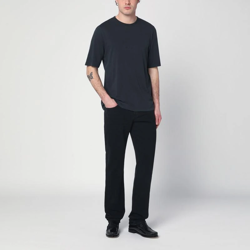 Yves Saint Laurent Black washed cotton T-shirt 2