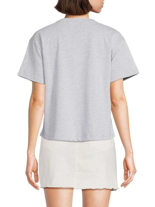 Lea & Viola Heathered Rhinestone Tee 2