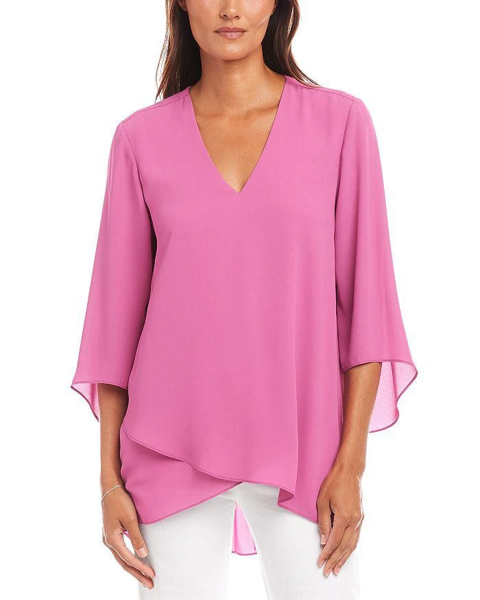 Karen Kane Petite Bracelet Sleeve Asymmetrical Top 1