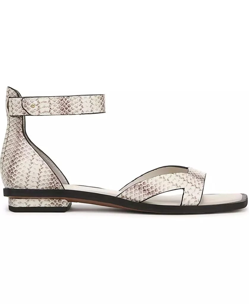 Franco Sarto Elisa Open Square Toe Ankle Strap Flat Sandals 2