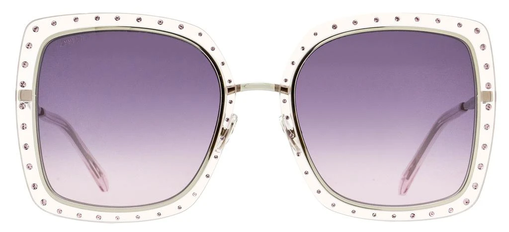 Jimmy Choo Women's Square Sunglasses Dany/S KTSF7 Palladium/Lilac 56mm 2