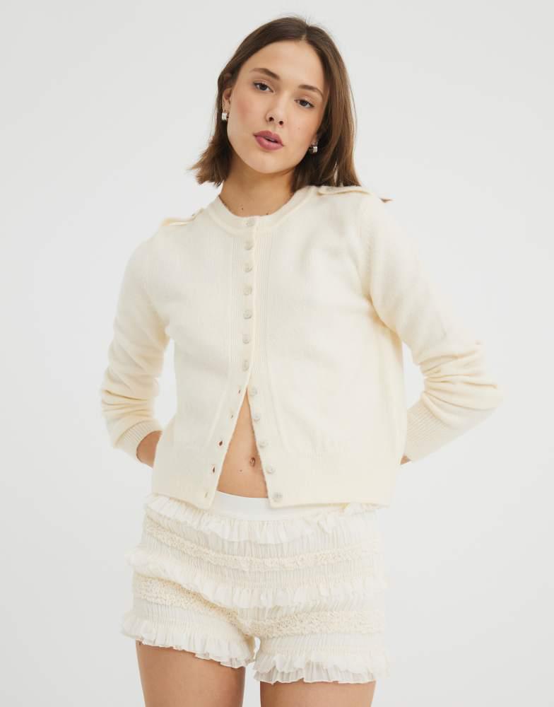 River Island River Island lace bloomer short in cream