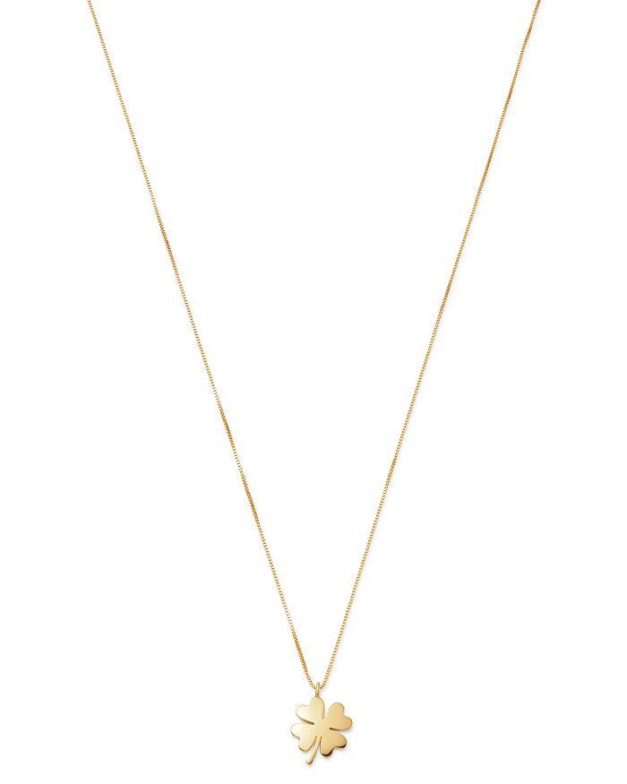 Bloomingdale's Clover Pendant Necklace in 14K Yellow Gold, 18" - Exclusive