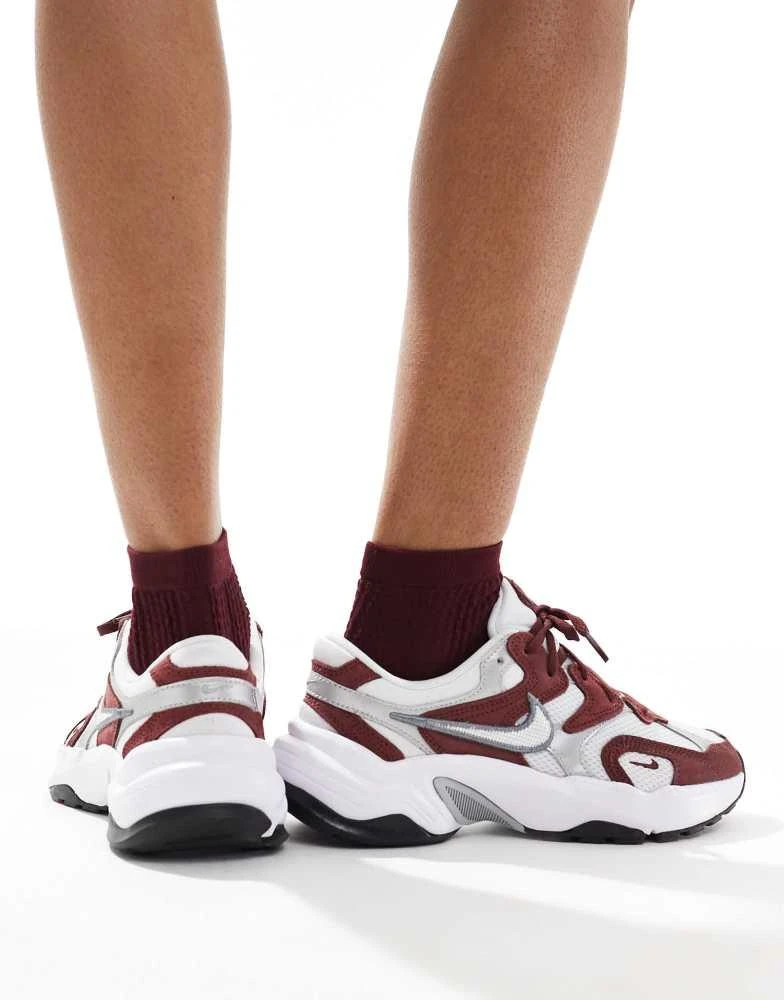 NIKE Nike AL8 trainers in burgundy and white 5