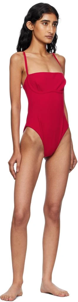 Haight Red Crepe Tamis Swimsuit 4
