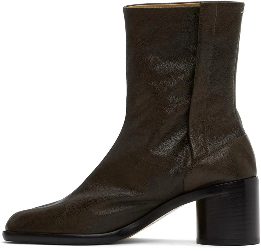 MAISON MARGIELA Brown Tabi Ankle Boots 3