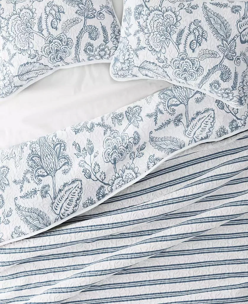 IENJOY HOME Jacobean and Stripe Reversible 2-Pc. Lightweight Quilt Set 8