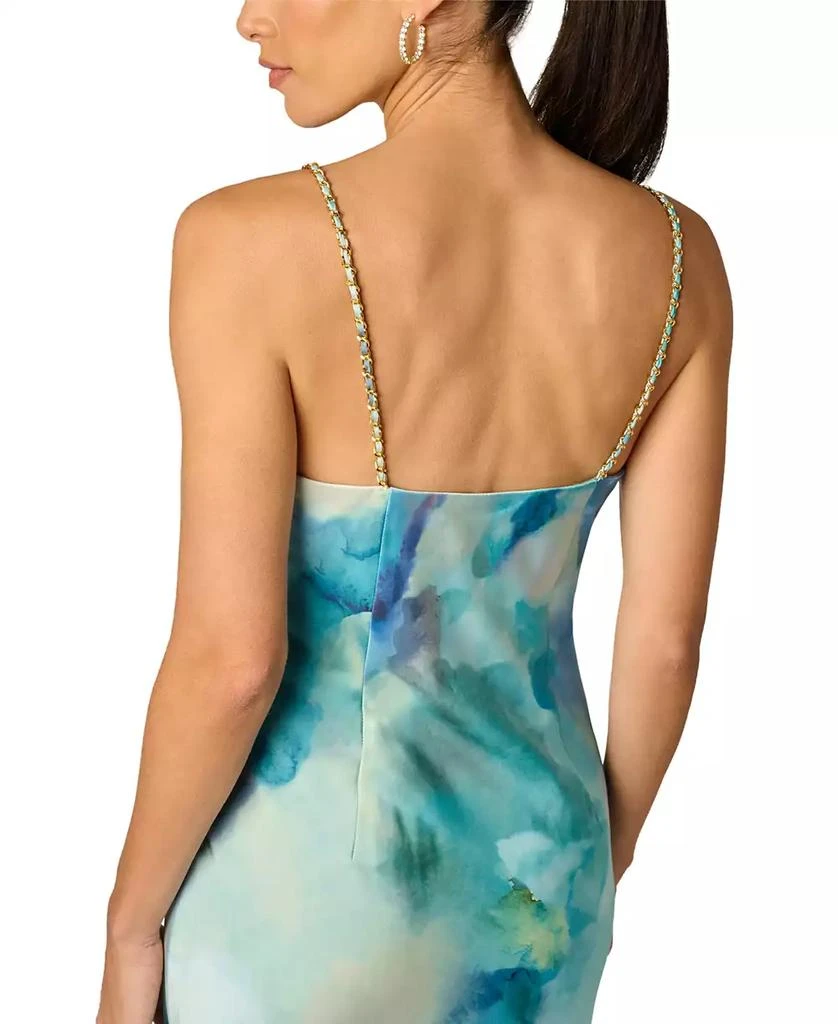 Adrianna Women
s Printed V-Neck Ball Gown 4