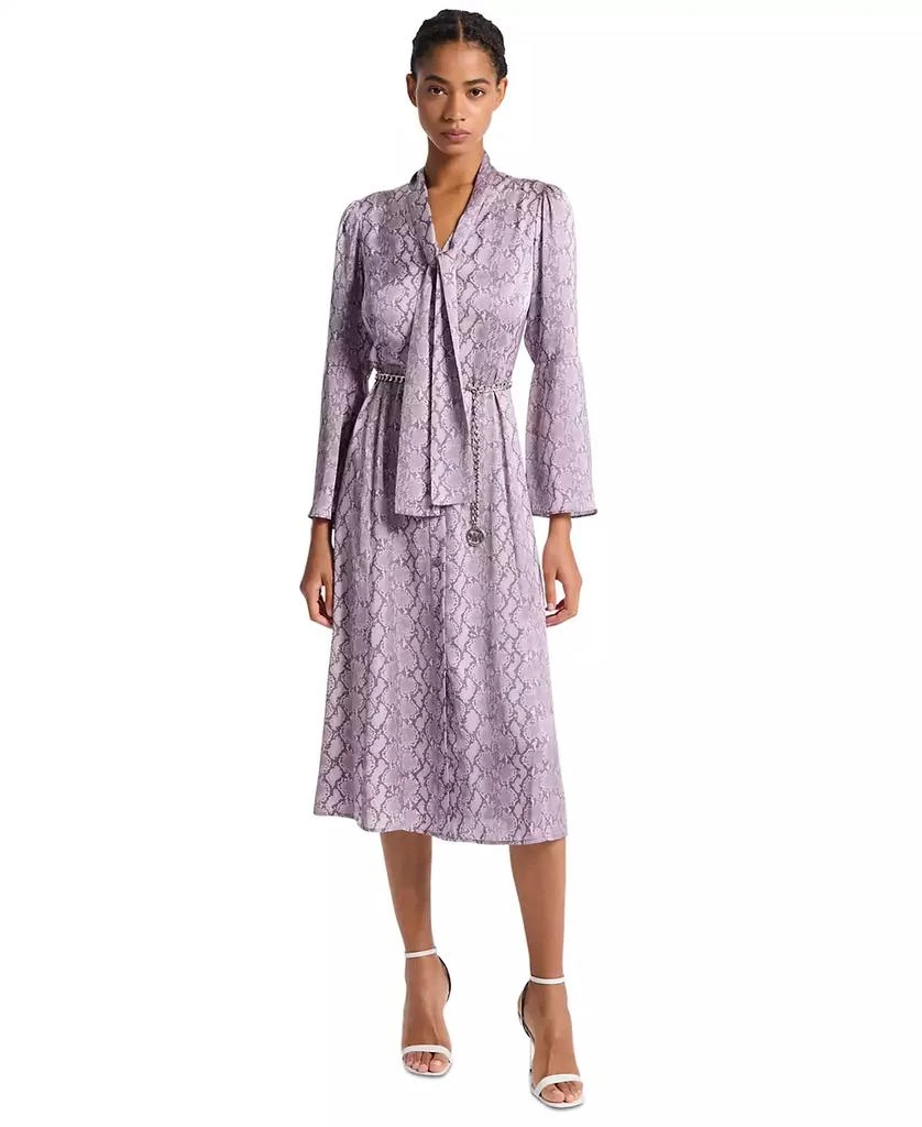 midi pink summer dress Pink Floral-Print Midi Summer Dress with Buttons Pink Floral / Medium