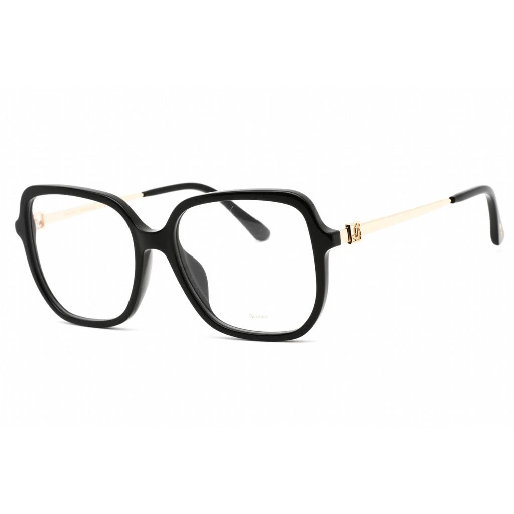 Jimmy Choo Jimmy Choo Women's Eyeglasses - Oversized Black Acetate/Metal Frame | JC376/G 0807 00 1