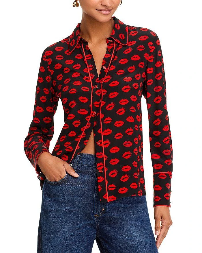 Alice + Olivia Willa Silk Shirt 1