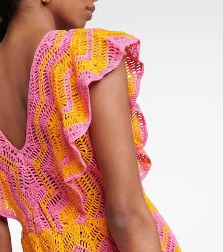 ANNA KOSTUROVA Melissa crocheted cotton minidress 5