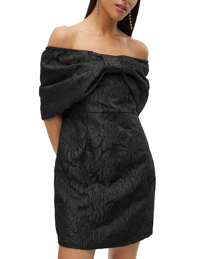 VERO MODA Bow Front Textured Mini Dress 4