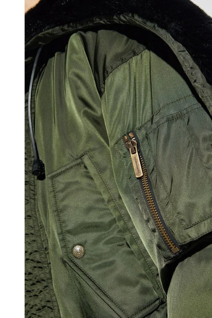 DSQUARED2 Dsquared2 Aviator Hooded Puffer Bomber Jacket 4
