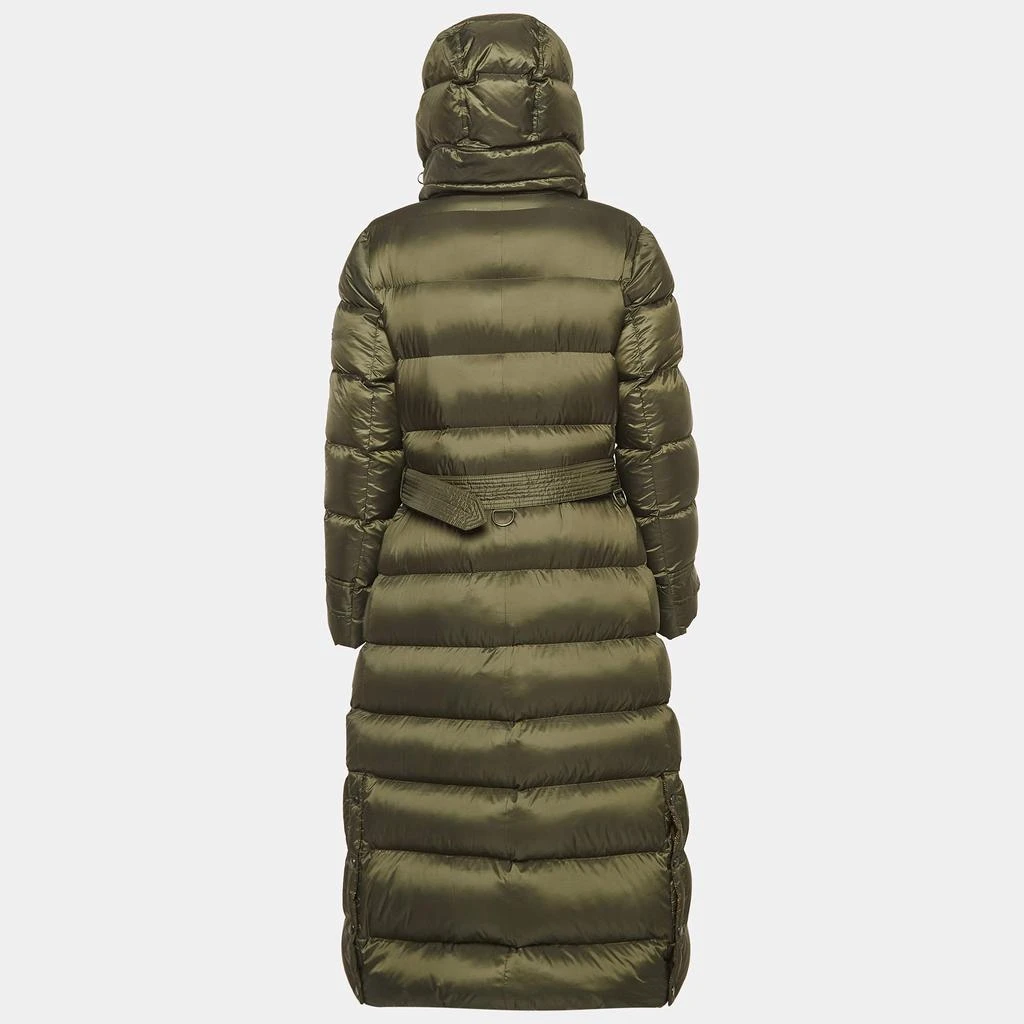 Burberry Burberry Olive Green Synthetic Quilted Puffer Down Coat M 3