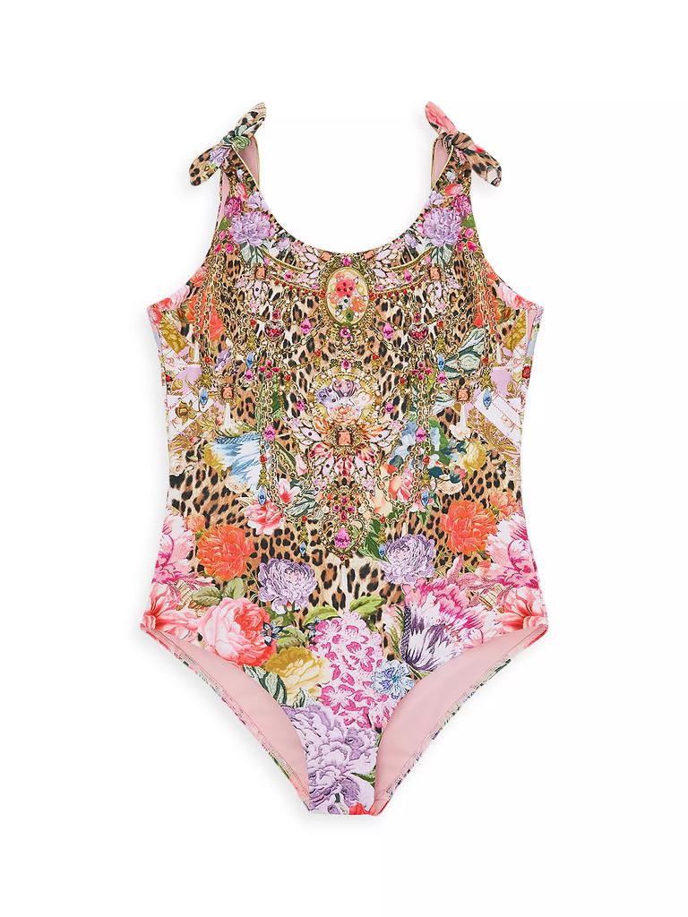 Camilla Little Girl's & Girl's Animal Rose One-Piece Swimsuit