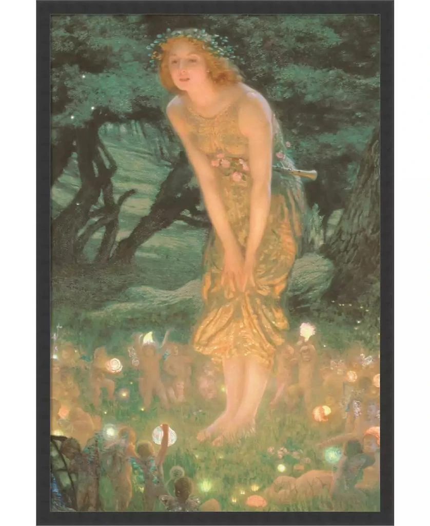 Amanti Art Midsummer Eve By Edward Robert Hughes- Framed Art Print 1