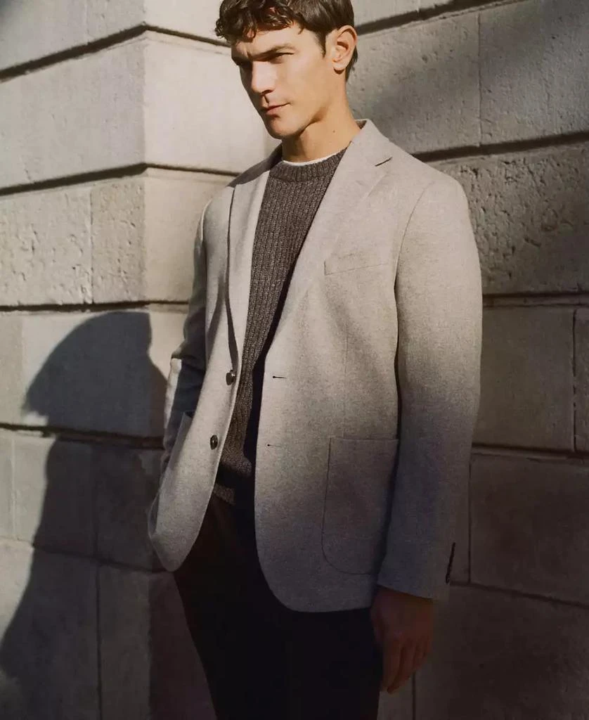 Mango Men
s Slim Fit Flecked Wool Blazer 6