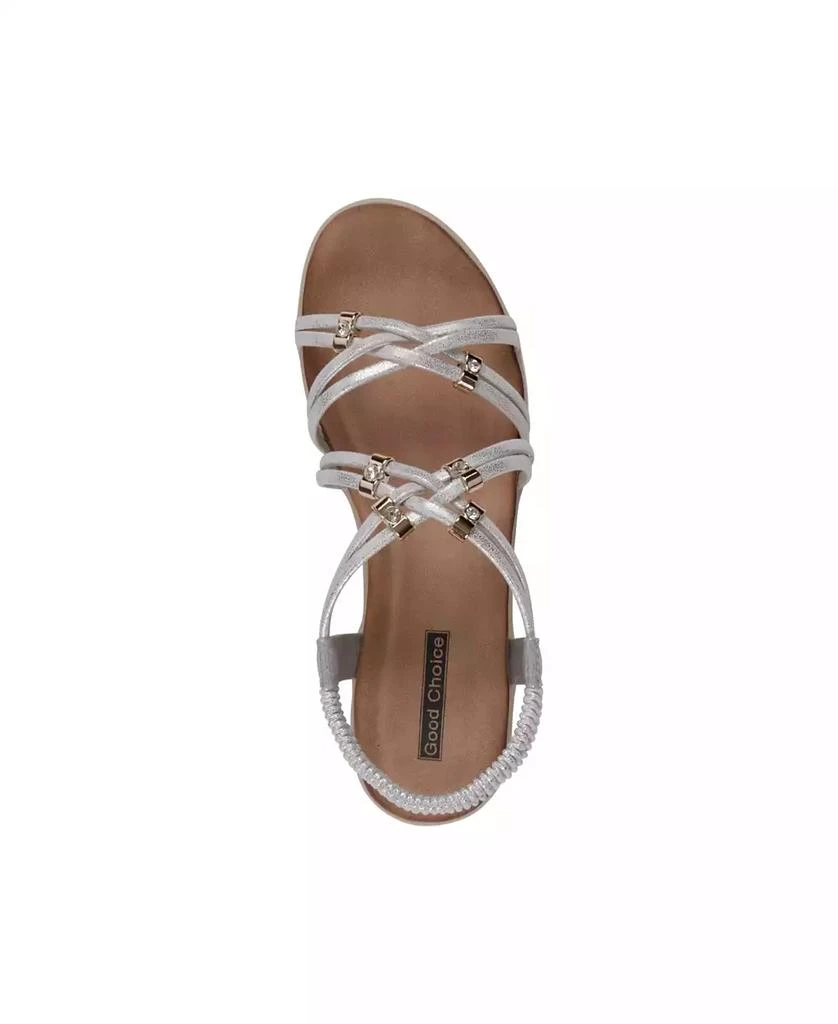 GC Shoes Women's Fran Strappy Wedge Sandals 4
