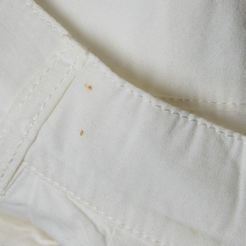 Louis Vuitton Louis Vuitton White Cotton Buckle Detail Shorts S 4