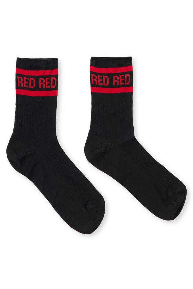 RED Valentino REDValentino Logo Intarsia Knitted Socks