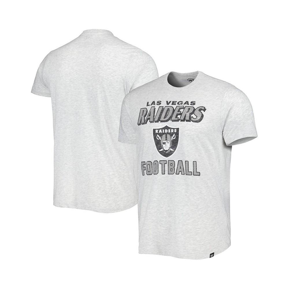 '47 Brand Men's Heathered Gray Distressed Las Vegas Raiders Dozer Franklin Lightweight T-shirt