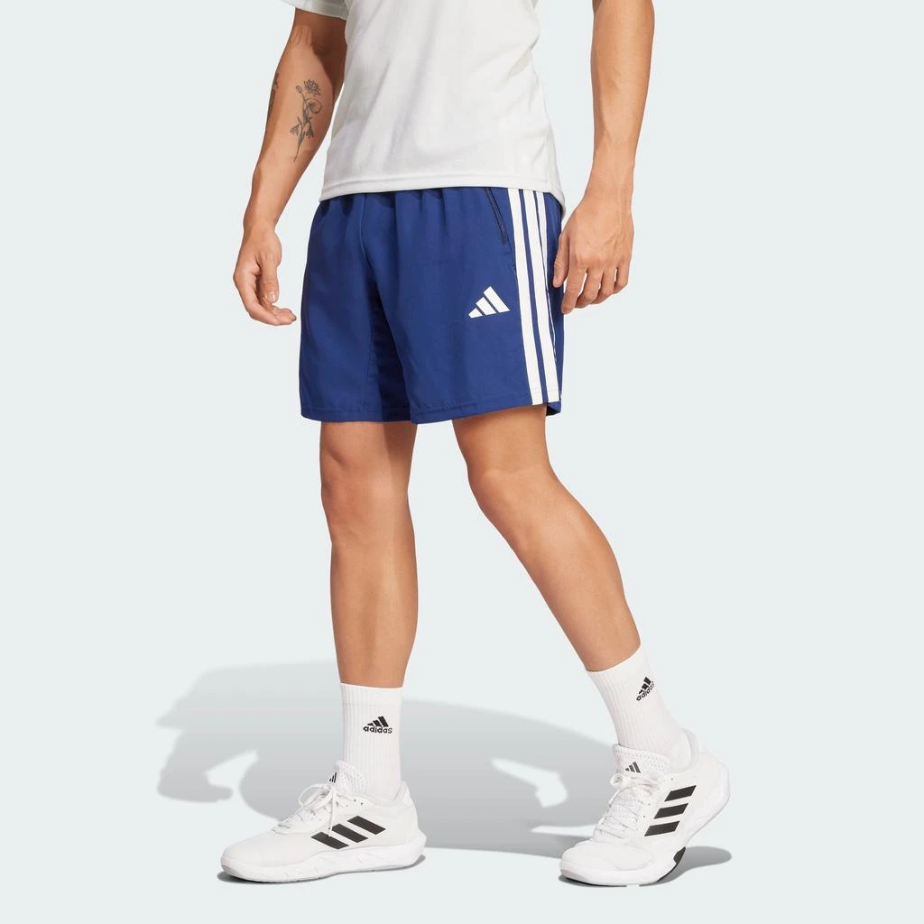 Adidas Men's  Essentials Training 3-Stripes Woven Shorts