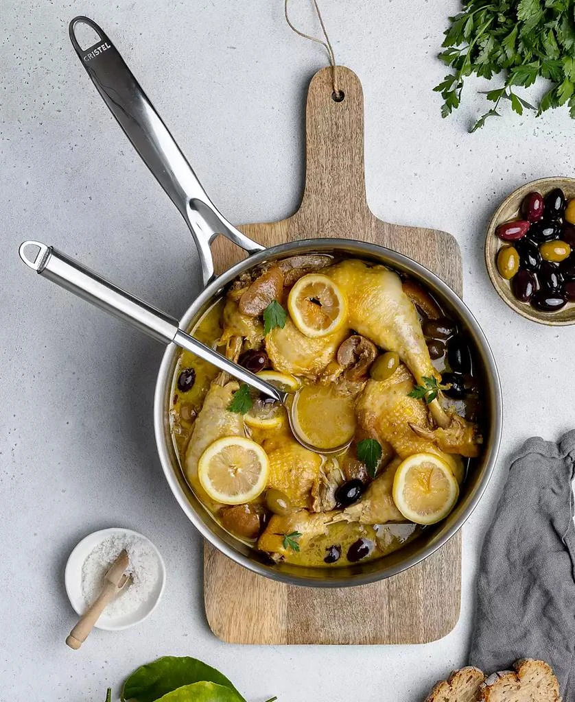 Cristel Castel Pro Ultraply Stainless Steel 5.5-Quart Sauté Pan 4