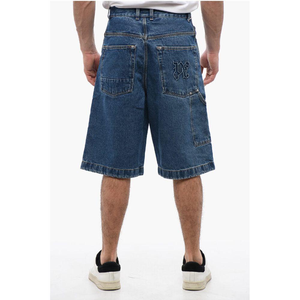 Palm Angels Multipocketed Mid Wash Men's Shorts