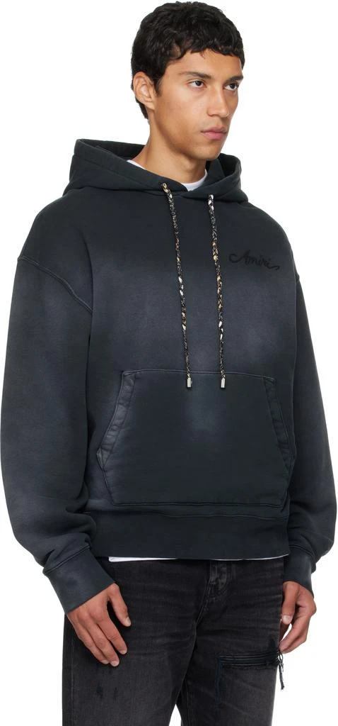 AMIRI Black Bleach Bandana Hoodie 2