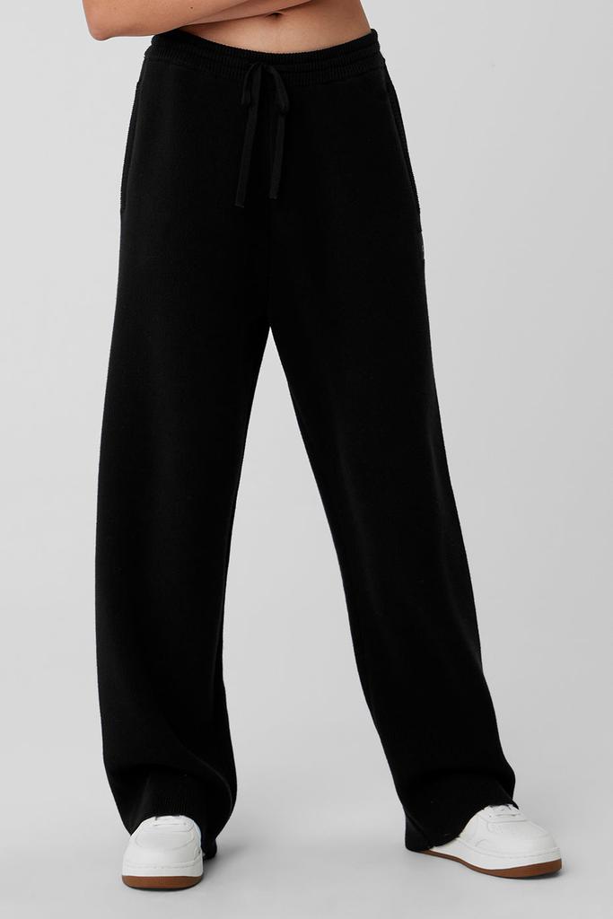 Alo Scholar Straight Leg Sweatpant - Black