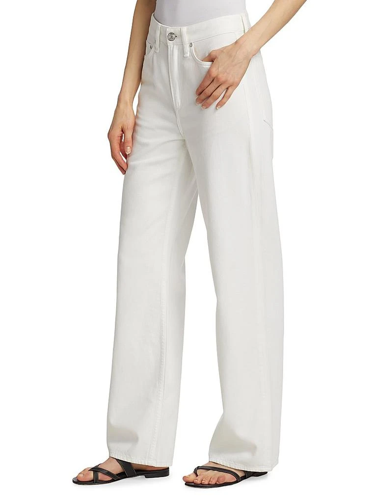 Rag & Bone Featherweight Logan Mid-Rise Wide-Leg Jeans 4