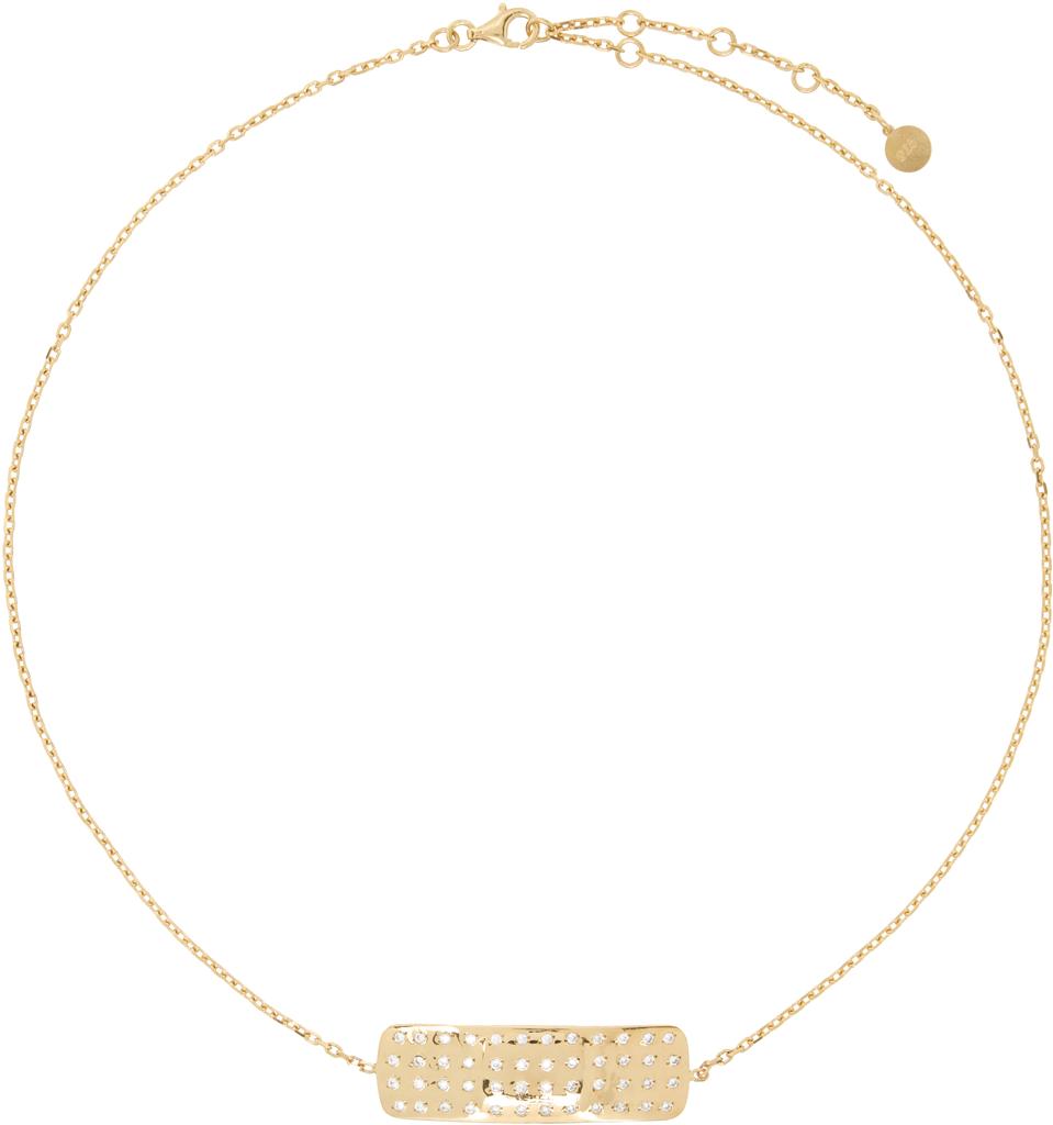 Alan Crocetti Gold Encrusted Mini Plaster Choker