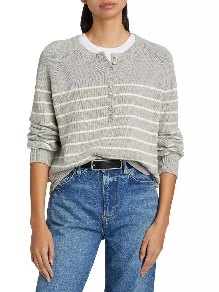 The Normal Brand Josefine Cotton Henley Sweater 3