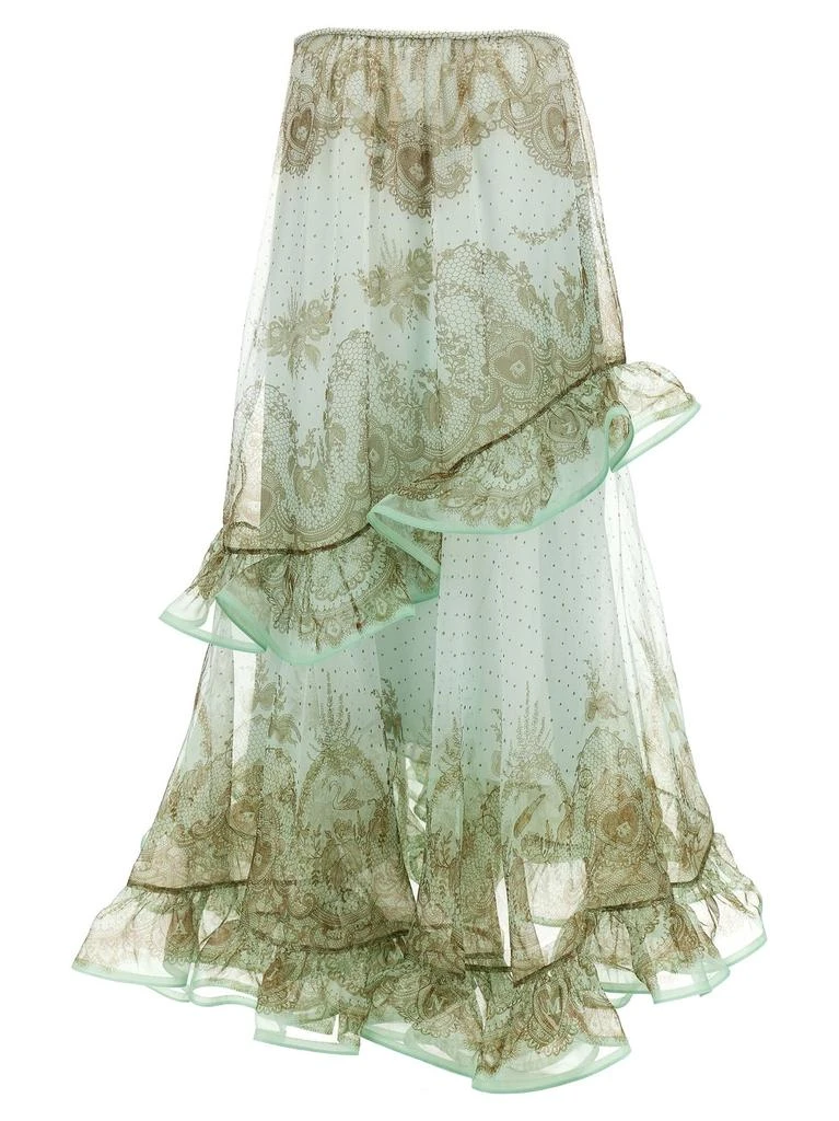 chinese dress ladies Zimmermann Crush High Neck Frilled Mini Dress | Black | Size 2