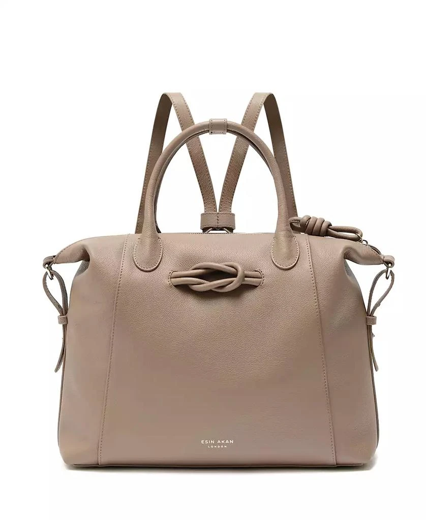 Esin Akan Wimbledon Large Leather Backpack Tote 1