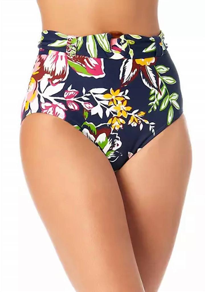 Anne Cole Anne Cole - Belted High Waist Swim Bottoms