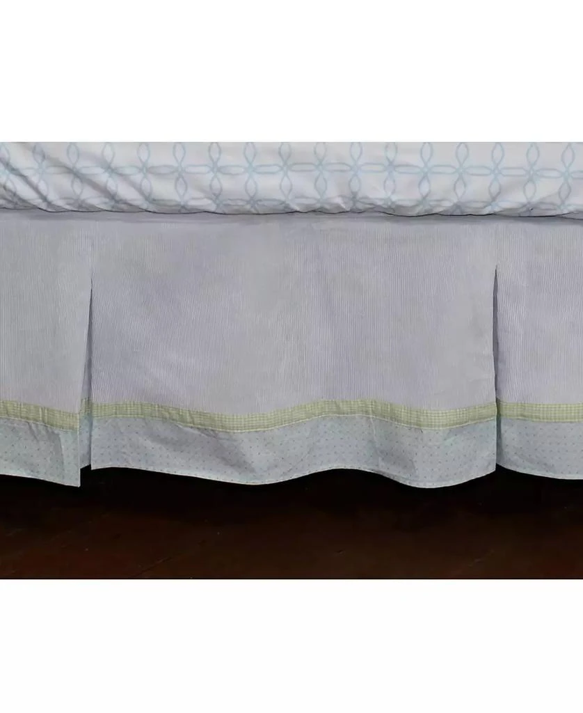 3 Stories Trading Nurture Blue Corduroy Dust Ruffle