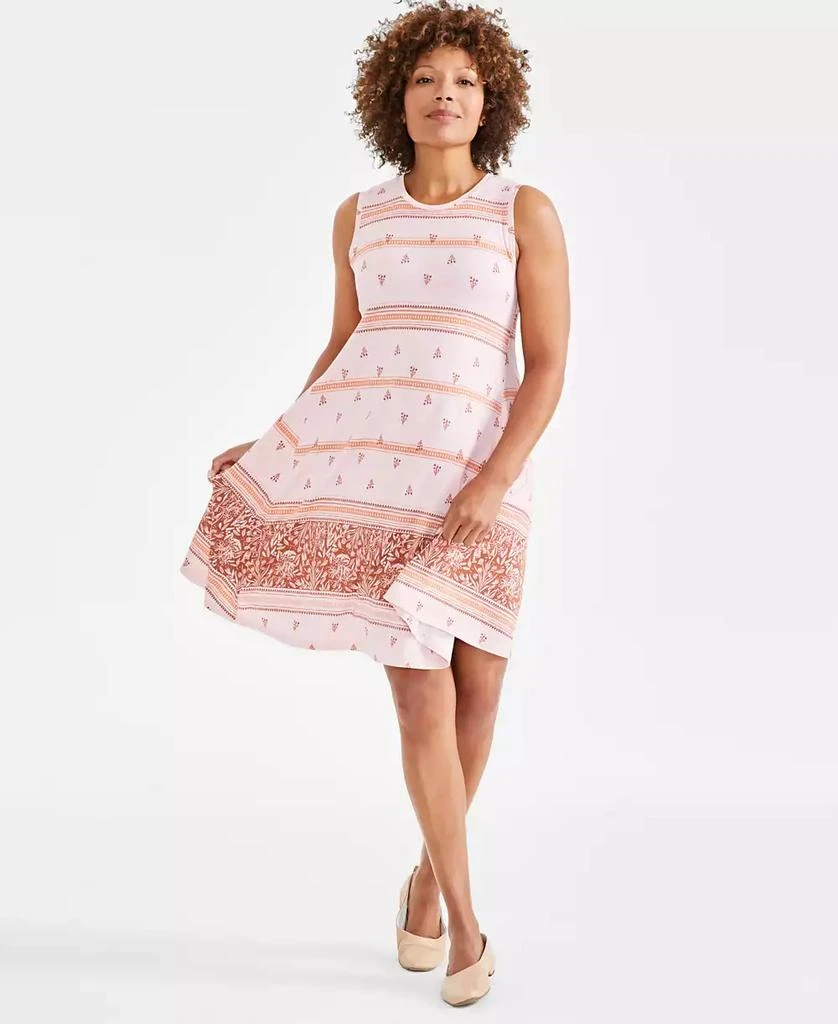 Style & Co Women's Printed Sleeveless Flip-Flop Dress, Exclusively at Macy's 1